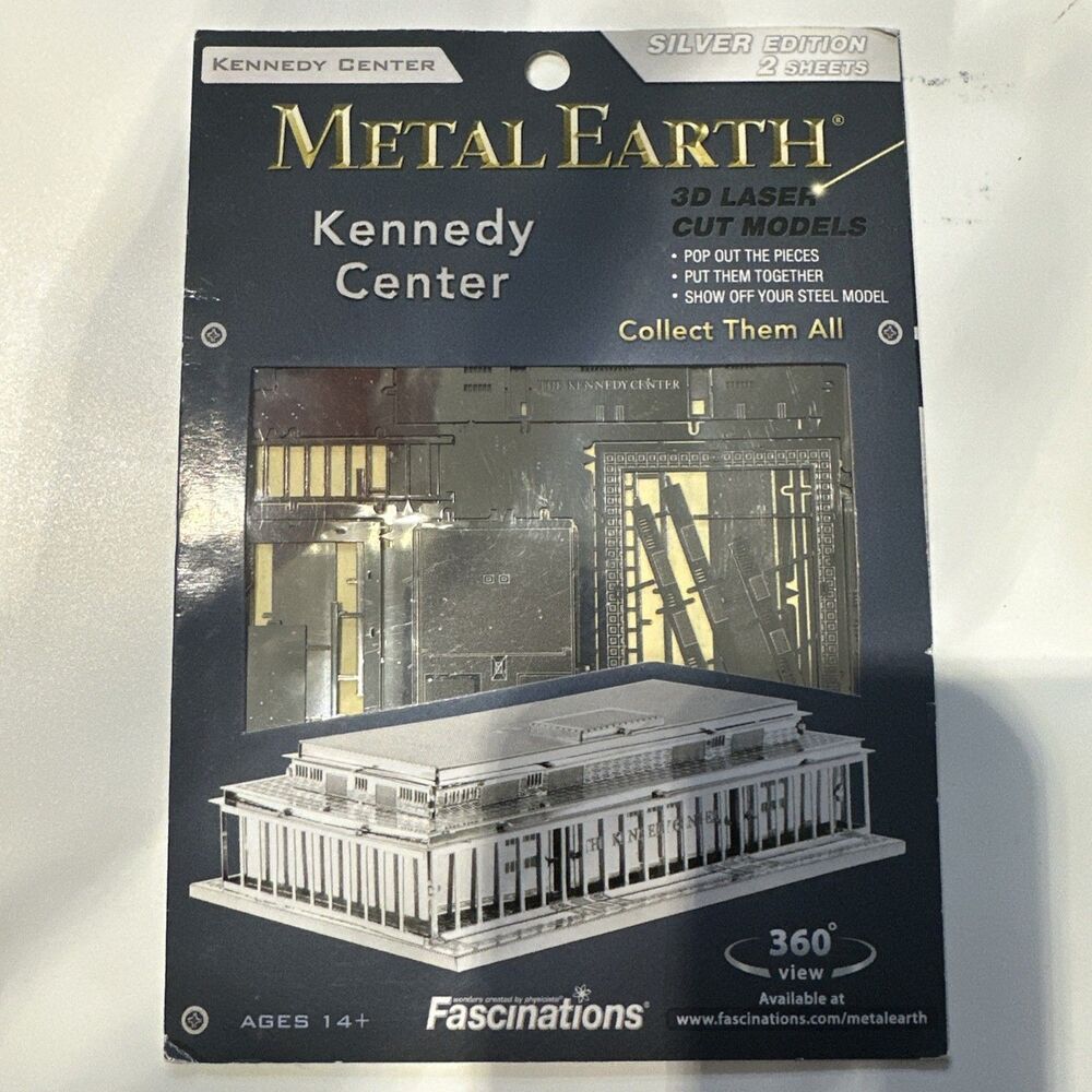 Fascinations Metal Earth Kennedy Center Laser Cut 3D Model Collectible